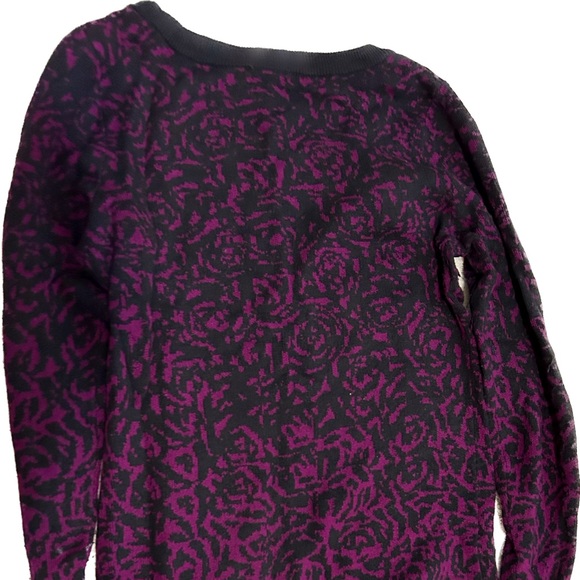 Purple and Black Tunic Sweater - Picture 2 of 2
